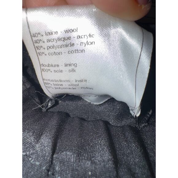 Chanel Square Button Black Tweed Jacket Blazer Skirt Suit FR 44 46 US 8 10 12 14 - Picture 12 of 15